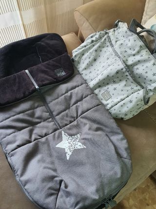 Saco silla bebé y bolsa paseo