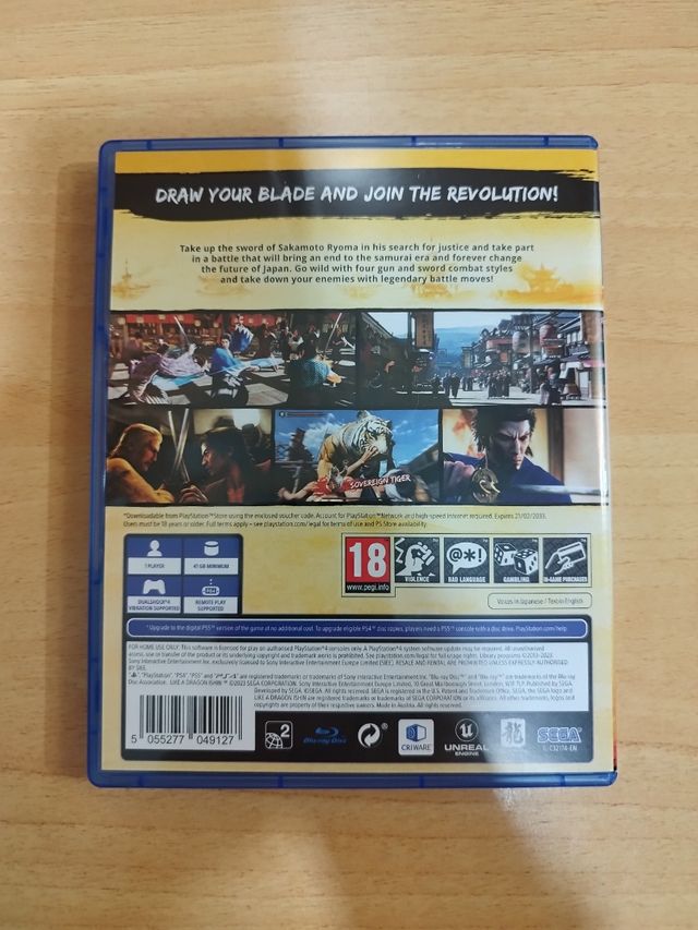 LIKE A DRAGON ISHIN YAKUZA PS4