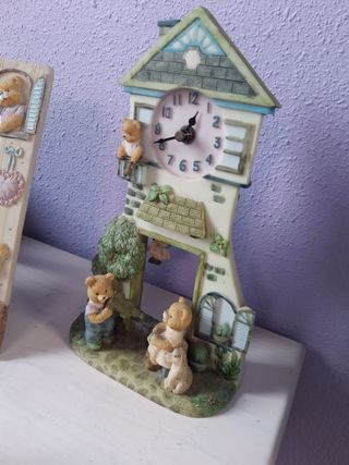 Conjunto de portarretratos, reloj y suje