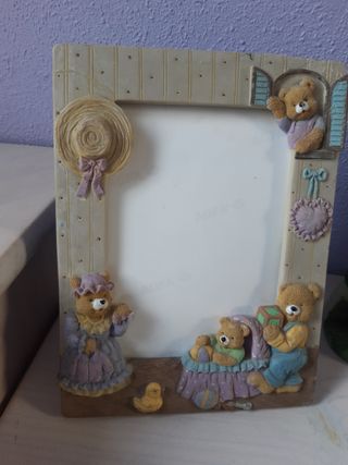 Conjunto de portarretratos, reloj y suje