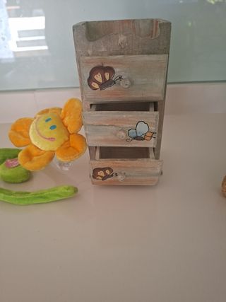 Conjunto de portarretratos, reloj y suje