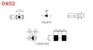 LED verde alta luminosidad 0402SMD