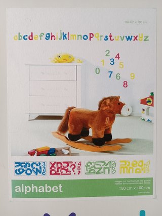Vinilo decorativo niños.Diseño ALFABETO