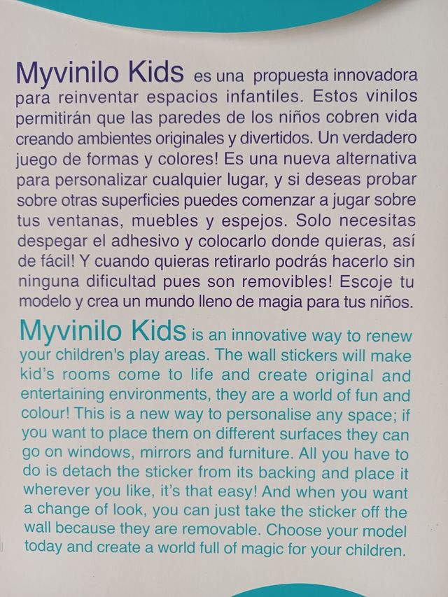 Vinilo decorativo niños.Diseño ALFABETO