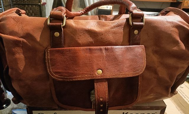 Borsa uomo donna in pelle vera