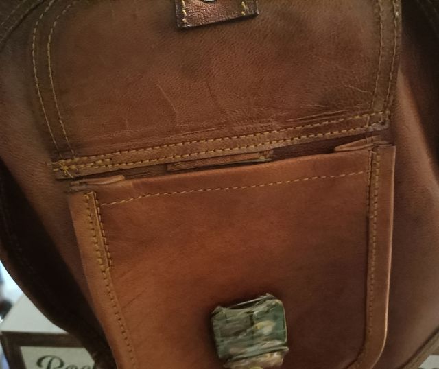 Borsa uomo donna in pelle vera