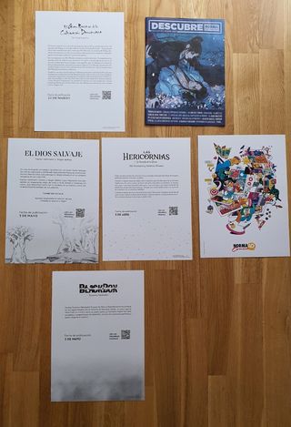 Pack 6 láminas y revista Norma Editorial