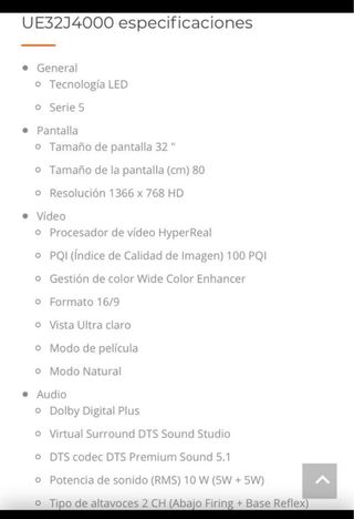 SmarTV Samsung 32”