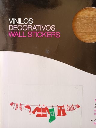 Vinilo decorativo. Diseño ColgadorNAVIDAD