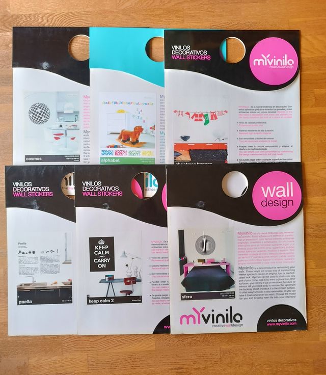 Lote 6 Vinilos decorativos