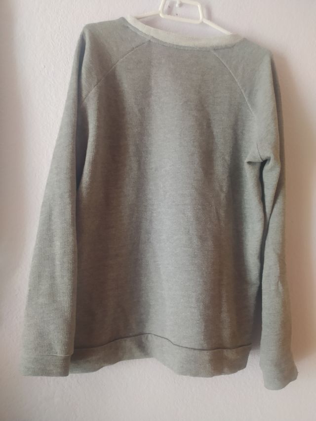 SUDADERA FINA GRIS