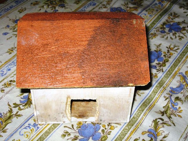 Villaggio presepe artigianale in legno 6 elementi