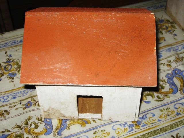 Villaggio presepe artigianale in legno 6 elementi