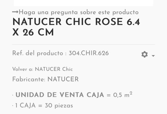 Azulejos baño NATUCER CHIC ROSE