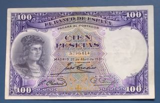 Billete 100 pesetas 1931