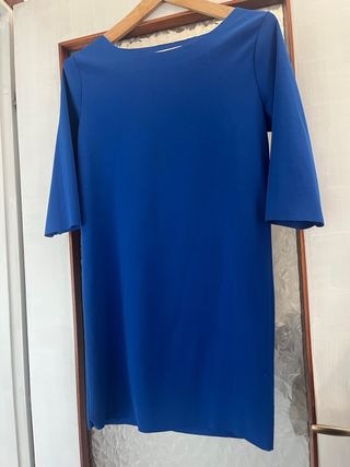 Abito 3/4 blu elettrico