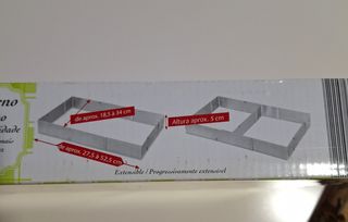 Molde repostería rectangular