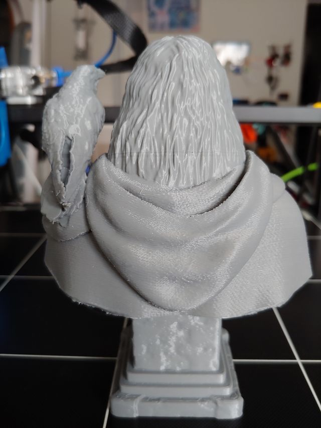 Dio Odino busto. Stampa 3D