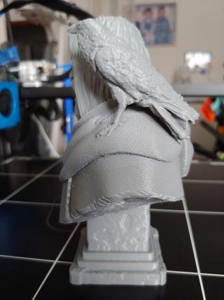 Dio Odino busto. Stampa 3D
