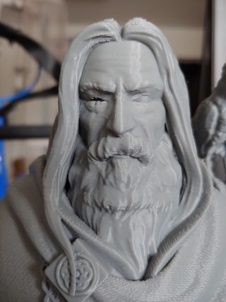 Dio Odino busto. Stampa 3D