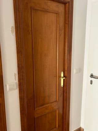 Puertas de interior mazizas con perfiles y moldura