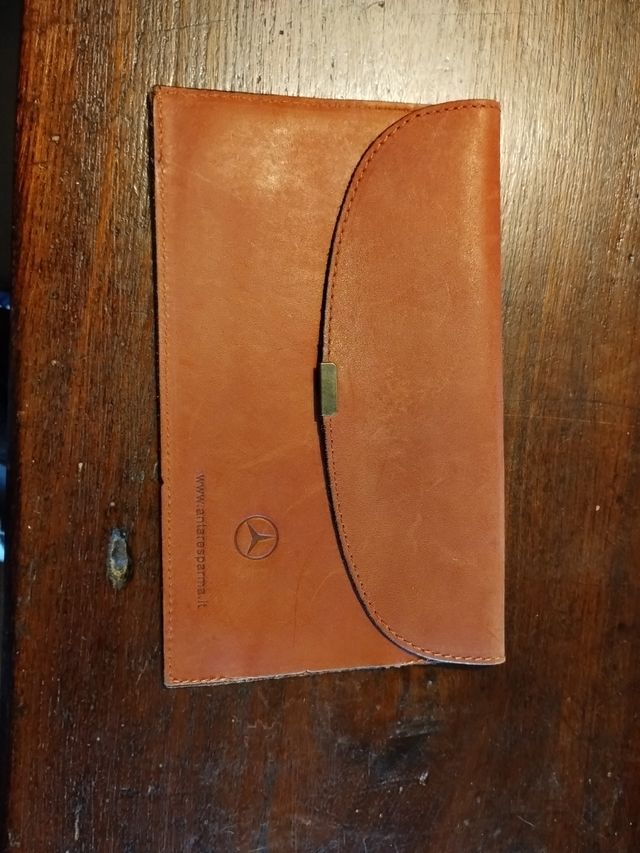 Porta documenti pelle Mercedes