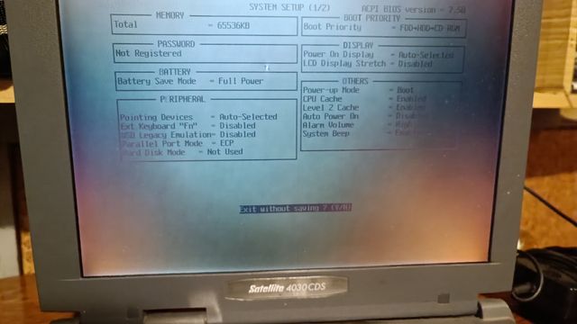 Toshiba satellite 4030CDS