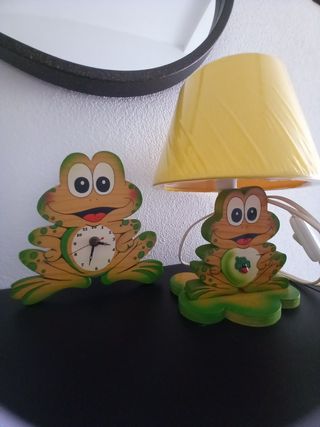 Lampada e orologio