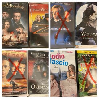 Vari dvd anche in lingua spagnola