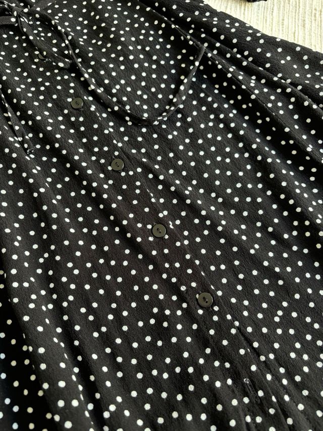 Vestido lunares negro