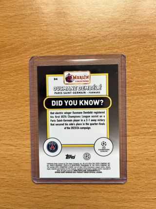 OUSMANE DEMBELE /250 TOPPS MERLIN PSG PANINI