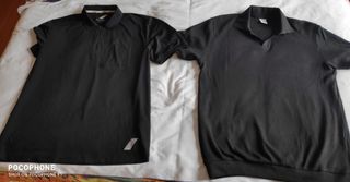 3 Polos .2negros y uno  rayas