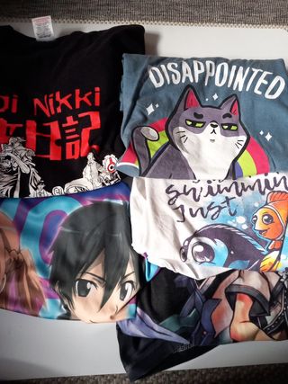 Lote camisetas frikis 