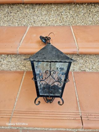 FAROL ANTIGUO PEQUEÑO DE FORJA 
