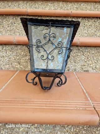 FAROL ANTIGUO PEQUEÑO DE FORJA 