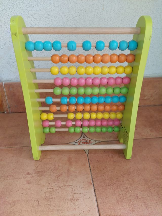 Ábaco madera Corte Ingles