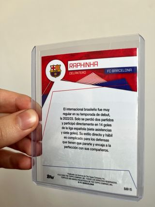 RAPHINHA /399 TOPPS PANINI FCB BARCELONA BARÇA