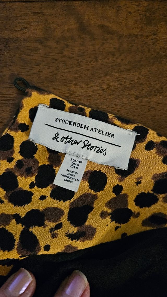 Vestido leopardo &otherstories