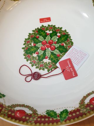 Elegante centrotavola/coppa natalizia Palais Royal