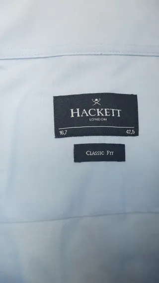 Camicia da uomo Hackett London Poplin Slim BC