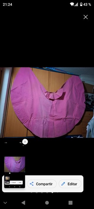 Capote profesional y muleta torear 