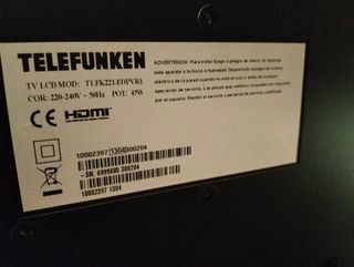 Televisión 22" Telefunken nueva 