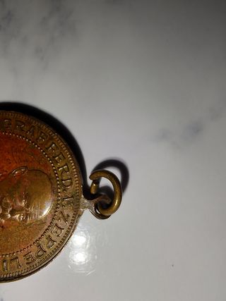 MEDALLA GRAF ZEPPELIN DIRIGIBLE LZ-4 DESASTRE 1908