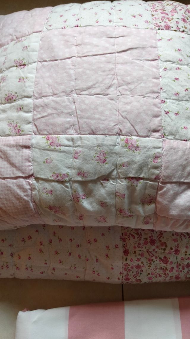 JUEGO DE CAMA + COJÍN + CORTINA+ BARRA !!