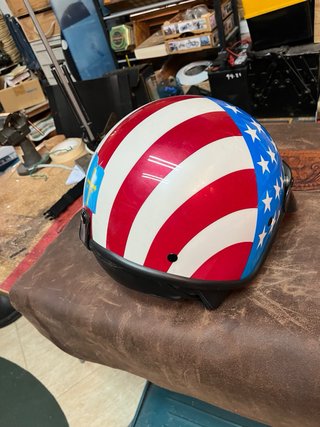 Casco Jet de moto bandera america eeuu MDS