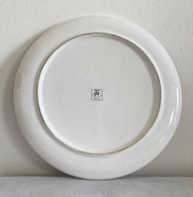 Piatto natalizio vintage F.G. Ceramiche Artistiche