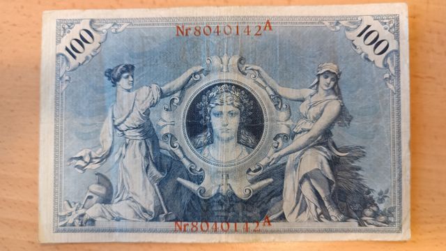 🇩🇪 Billete 100 Marcos 1908 - Imperio Alemán