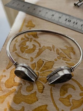 Brazalete plata 925 y lapislázuli 💙
