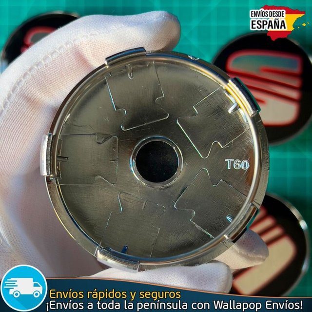 X4 Tapacubos Sea 60mm Emblemas Ibiza Leon Cupra