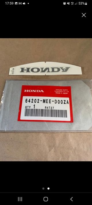 Honda CBR 600cc 05-06 Pegatina 